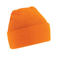 Orange - Front - Beechfield Unisex Original Cuffed Beanie Winter Hat