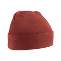 Rust - Front - Beechfield Unisex Original Cuffed Beanie Winter Hat