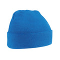 Sapphire Blue - Front - Beechfield Unisex Original Cuffed Beanie Winter Hat