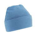 Sky Blue - Front - Beechfield Unisex Original Cuffed Beanie Winter Hat