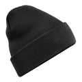 Black - Front - Beechfield Unisex Original Cuffed Beanie Winter Hat