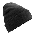 Charcoal - Front - Beechfield Unisex Original Cuffed Beanie Winter Hat