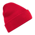 Classic Red - Front - Beechfield Unisex Original Cuffed Beanie Winter Hat