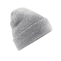 Heather - Front - Beechfield Unisex Original Cuffed Beanie Winter Hat