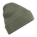 Olive Green - Front - Beechfield Unisex Original Cuffed Beanie Winter Hat