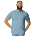 Stone Blue - Front - Gildan Mens Soft Style Ringspun T Shirt