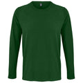 Bottle Green - Front - SOLS Mens Imperial Long Sleeve T-Shirt