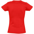 Red - Back - SOLS Womens-Ladies Imperial Short-Sleeved T-Shirt