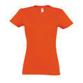 Orange - Front - SOLS Womens-Ladies Imperial Short-Sleeved T-Shirt