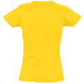 Gold - Back - SOLS Womens-Ladies Imperial Short-Sleeved T-Shirt