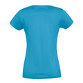 Aqua - Back - SOLS Womens-Ladies Imperial Short-Sleeved T-Shirt