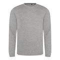 Heather Grey - Front - AWDis Mens Long Sleeve Tri-Blend T-Shirt