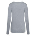 Heather Grey - Back - AWDis Womens-Ladies Girlie Long Sleeve Tri-Blend T-Shirt