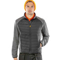 Black-Grey Marl - Side - Result Mens Work-Guard Elevator Jacket