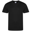 Jet Black - Front - AWDis Childrens-Kids Cool Smooth T-Shirt