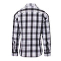 Black-White - Back - Premier Womens-Ladies Ginmill Check Long Sleeve Shirt