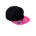 Black-Pink - Back - Result Mens Bronx Glitter Snapback Cap