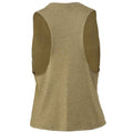 Heather Olive - Back - Bella Womens-Ladies Racer Back Cropped Sleeveless Tank Top