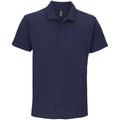 French Navy - Front - SOLS Mens Summer II Pique Short Sleeve Polo Shirt