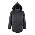 Charcoal - Front - SOLS Unisex Adults Robyn Padded Jacket