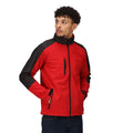 Classic Red-Black - Side - Regatta Mens Hydroforce Soft Shell Jacket