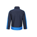 Navy-New Royal - Back - Regatta  Mens Contrast Three Layer Printable Soft Shell Jacket