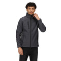 Seal Grey-Black - Side - Regatta Mens Arcola Soft Shell Jacket