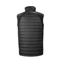 Black-Grey - Back - Result Mens Black Compass Padded Soft Shell Gilet