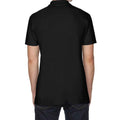 Black - Back - Gildan Mens SoftStyle Double Pique Polo Shirt