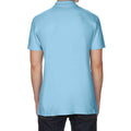 Light Blue - Back - Gildan Mens SoftStyle Double Pique Polo Shirt