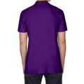 Purple - Back - Gildan Mens SoftStyle Double Pique Polo Shirt