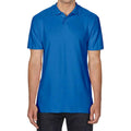 Royal Blue - Front - Gildan Mens SoftStyle Double Pique Polo Shirt