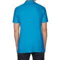 Sapphire Blue - Back - Gildan Mens SoftStyle Double Pique Polo Shirt