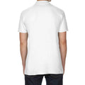 White - Back - Gildan Mens SoftStyle Double Pique Polo Shirt