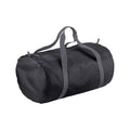 Black - Front - BagBase Packaway Barrel Bag