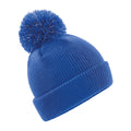 Bright Royal Blue - Front - Beechfield Kids Reflective Bobble Beanie