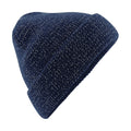 French Navy - Front - Beechfield Unisex Reflective Beanie