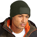 Olive Green - Back - Beechfield Adults Thinsulate Printers Beanie