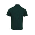 Bottle Green - Back - Premier Mens Coolchecker Plus Piqu Polo Shirt