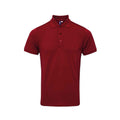 Burgundy - Front - Premier Mens Coolchecker Plus Piqu Polo Shirt