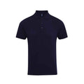 Navy - Front - Premier Mens Coolchecker Plus Piqu Polo Shirt