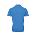 Sapphire Blue - Back - Premier Mens Coolchecker Plus Piqu Polo Shirt