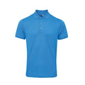 Turquoise - Front - Premier Mens Coolchecker Plus Piqu Polo Shirt