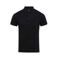 Black - Front - Premier Mens Coolchecker Plus Piqu Polo Shirt