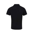 Black - Back - Premier Mens Coolchecker Plus Piqu Polo Shirt