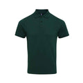 Bottle Green - Front - Premier Mens Coolchecker Plus Piqu Polo Shirt