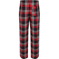 Red-Navy - Back - SF Mens Tartan Lounge Pants