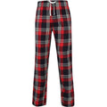 Red-Navy - Front - SF Mens Tartan Lounge Pants