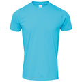 Tropical Blue - Front - Gildan Mens SoftStyle Ringspun T-Shirt