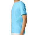 Sky Blue - Side - Gildan Mens SoftStyle Ringspun T-Shirt